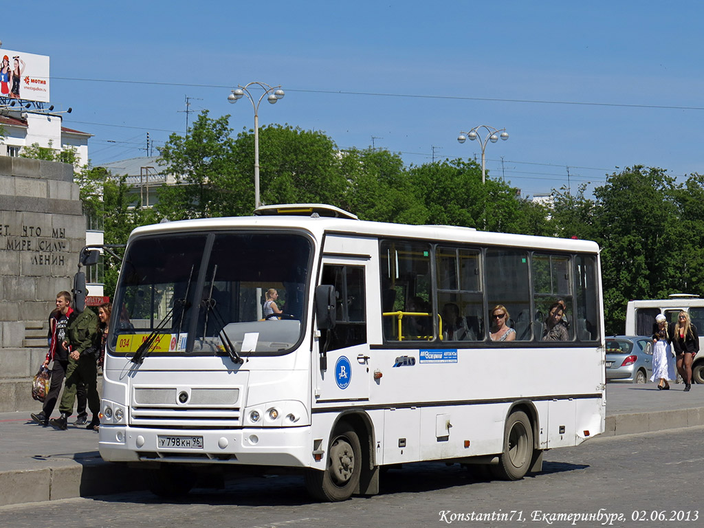 Свердловская область, ПАЗ-320402-05 № У 798 КН 96