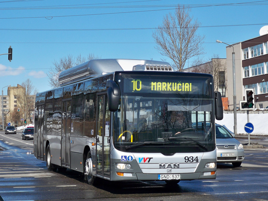 Литва, MAN A21 Lion's City NL273 CNG № 934