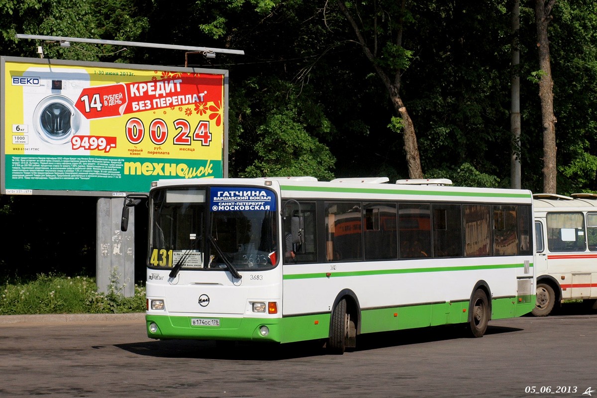 Ленинградская область, ЛиАЗ-5293.60 № 3683