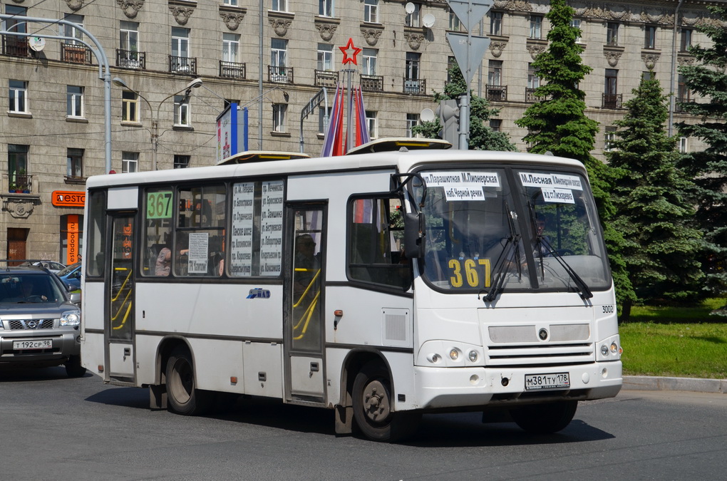 Санкт-Петербург, ПАЗ-320402-05 № 3002