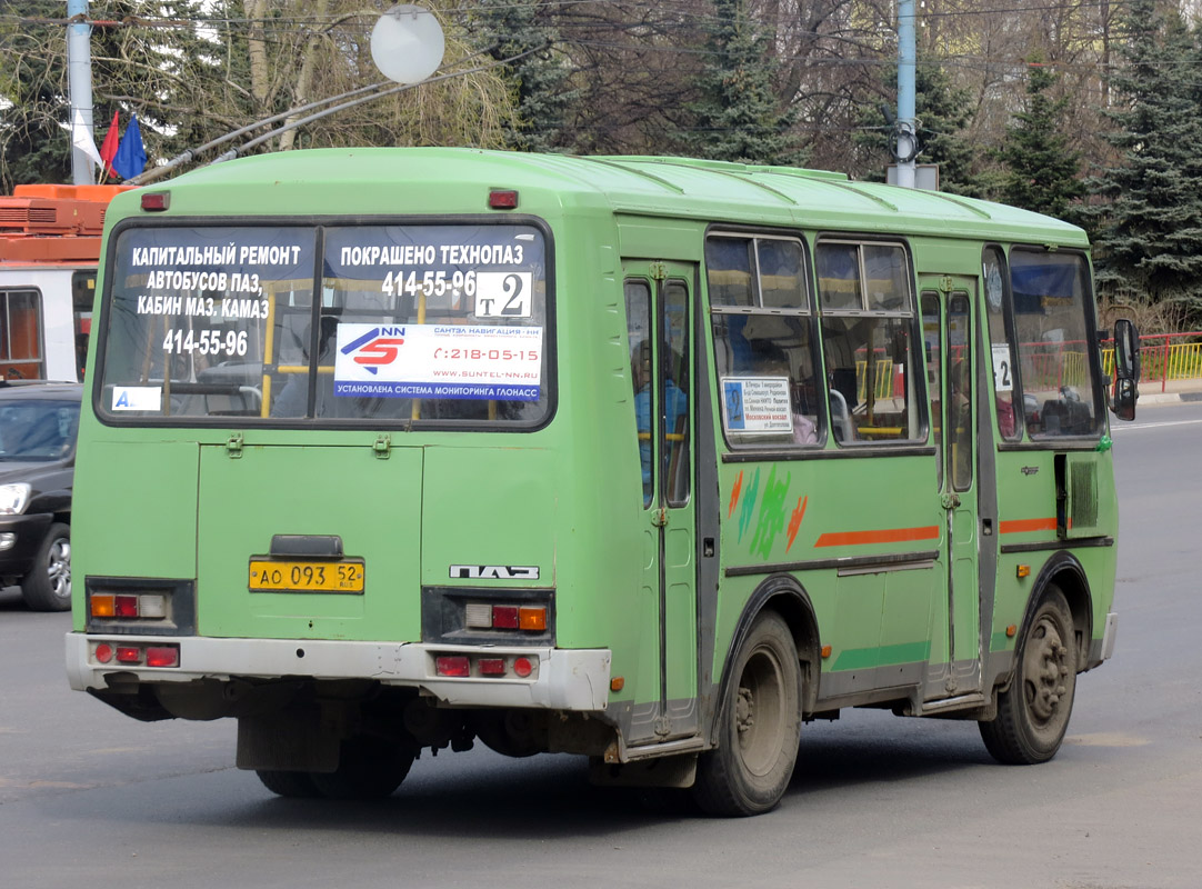 Нижегородская область, ПАЗ-32054 № АО 093 52