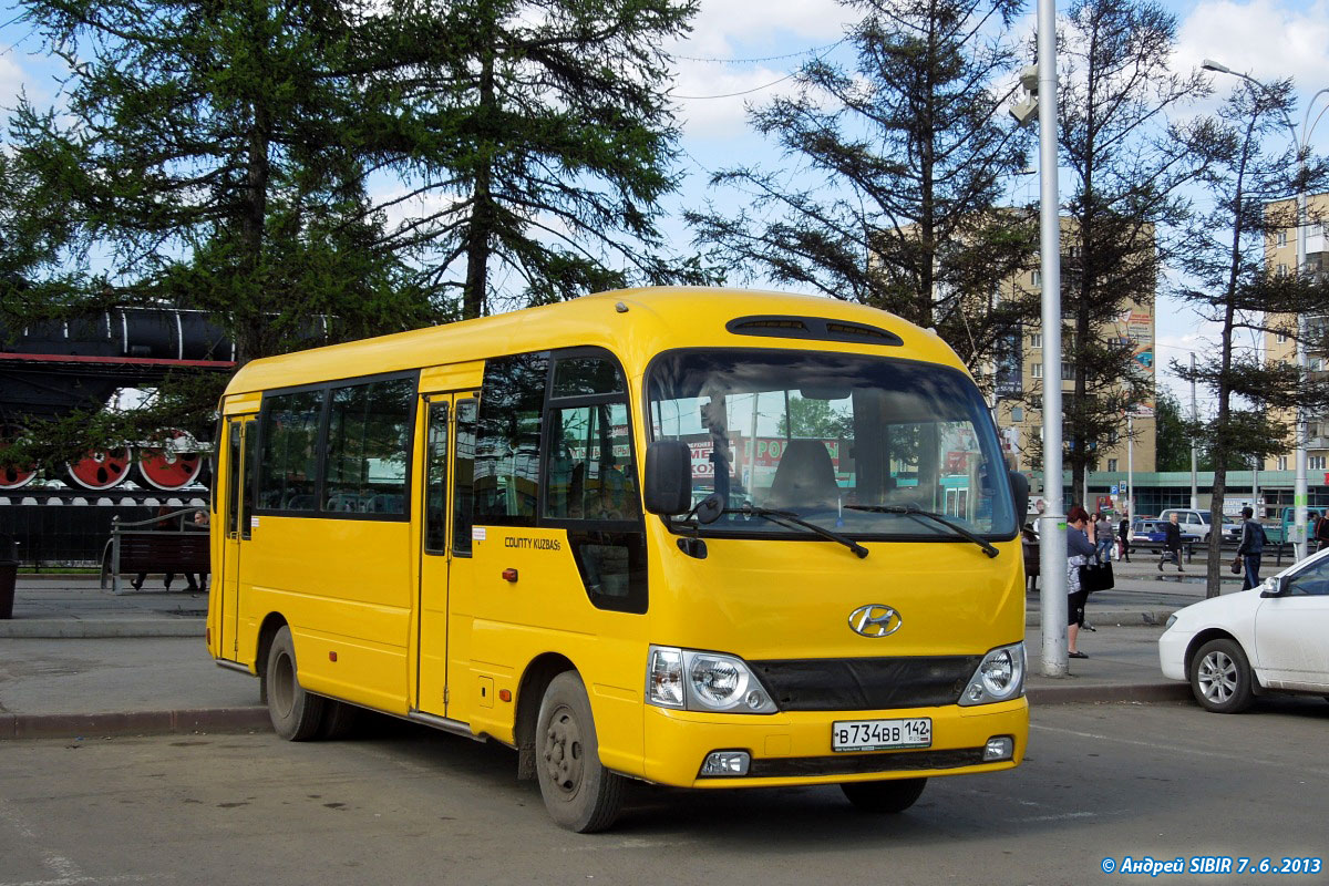 Кемеровская область - Кузбасс, Hyundai County Kuzbass № В 734 ВВ 142