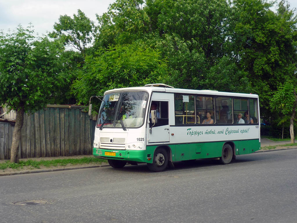 Пензенская область, ПАЗ-320402-03 № 1025