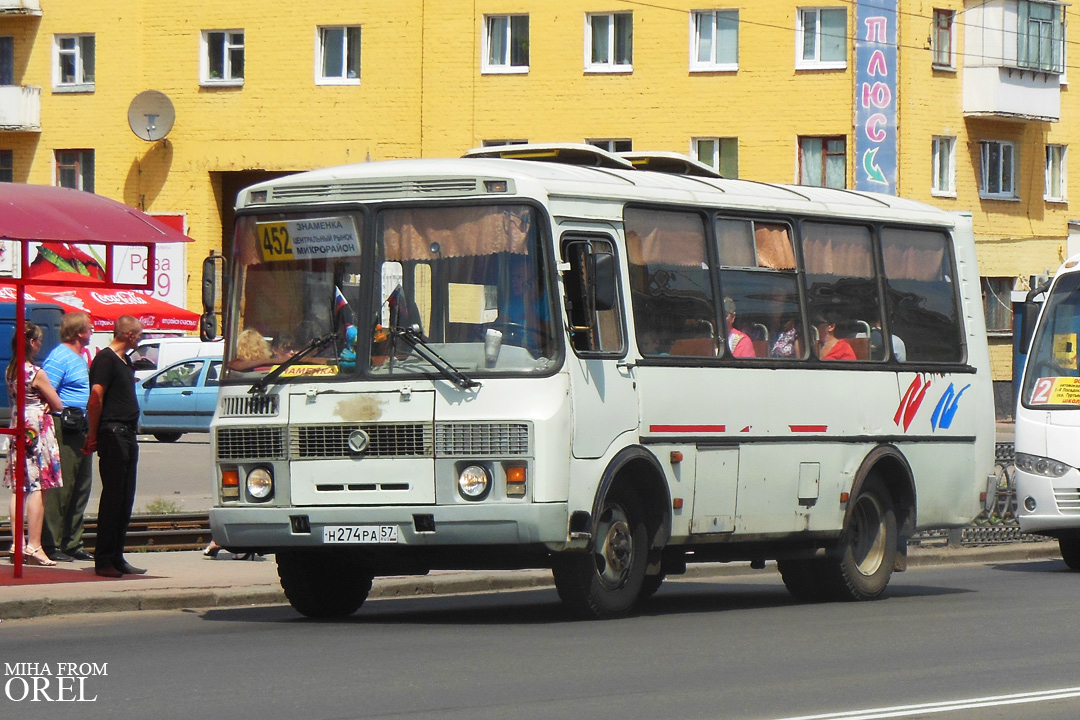 Орловская область, ПАЗ-32054-07 № Н 274 РА 57