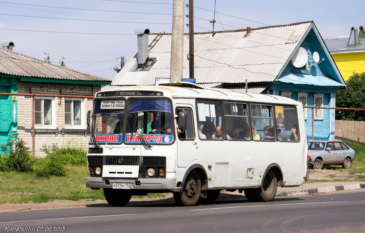 Nizhegorodskaya region, PAZ-32054 # К 577 МТ 152