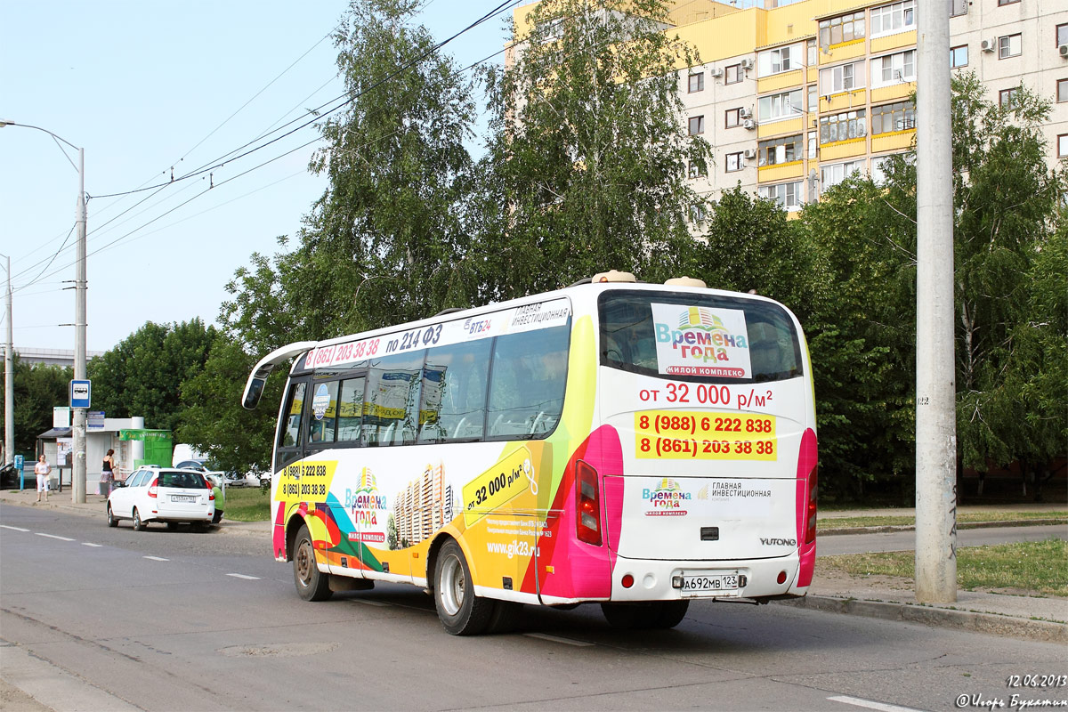 Krasnodar region, Yutong ZK6737D # А 692 МВ 123