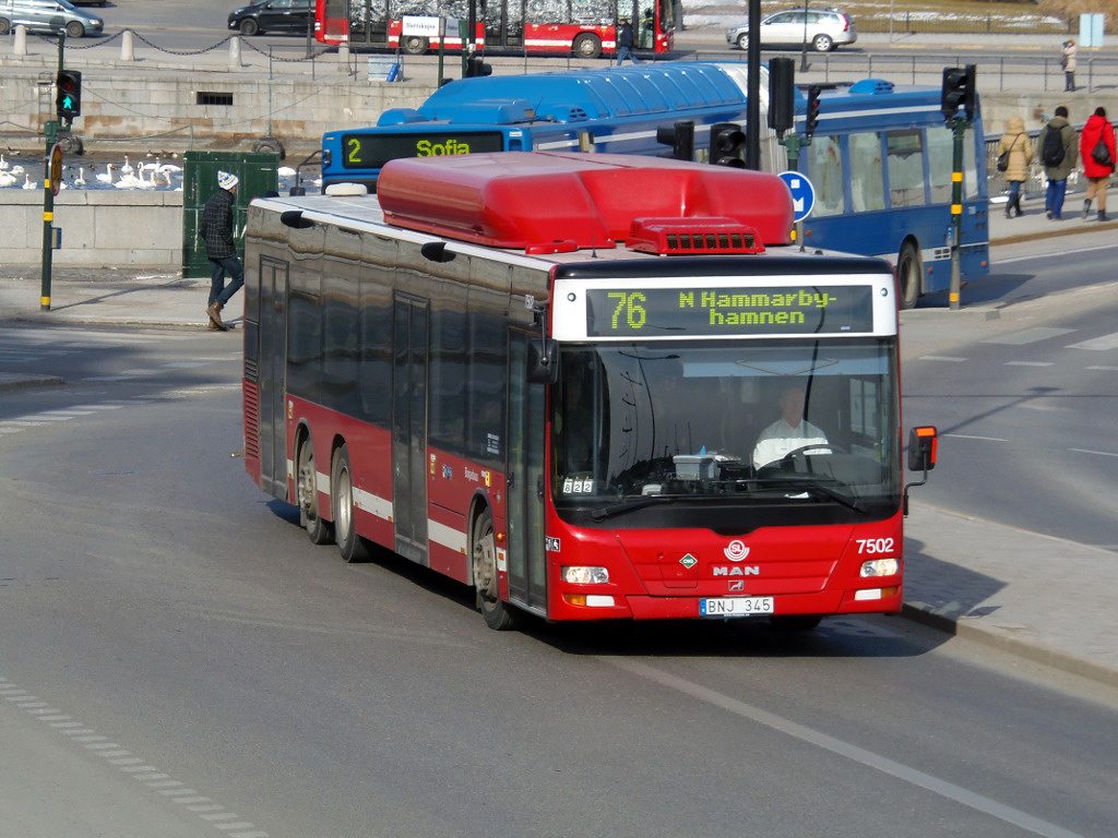 Швеция, MAN A26 Lion's City C NL313-13,68 CNG № 7502