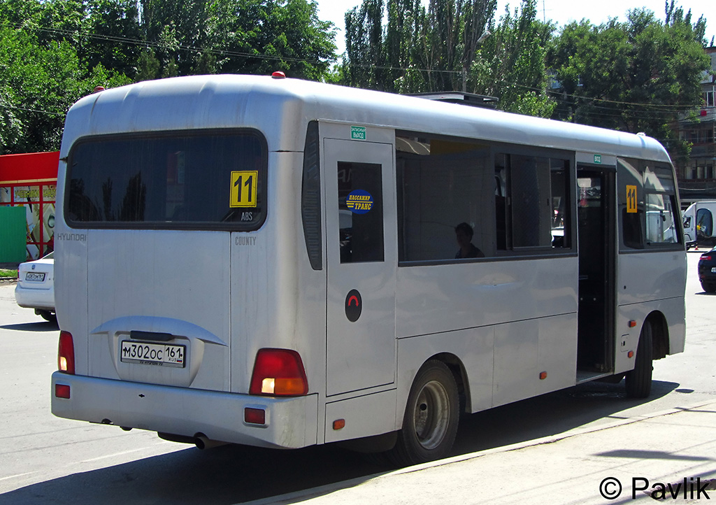 Ростовская область, Hyundai County LWB C09 (ТагАЗ) № М 302 ОС 161