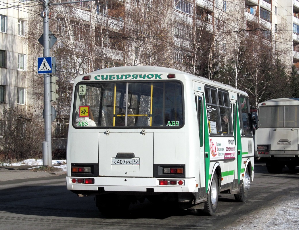 Томская область, ПАЗ-32054 № К 407 РС 70