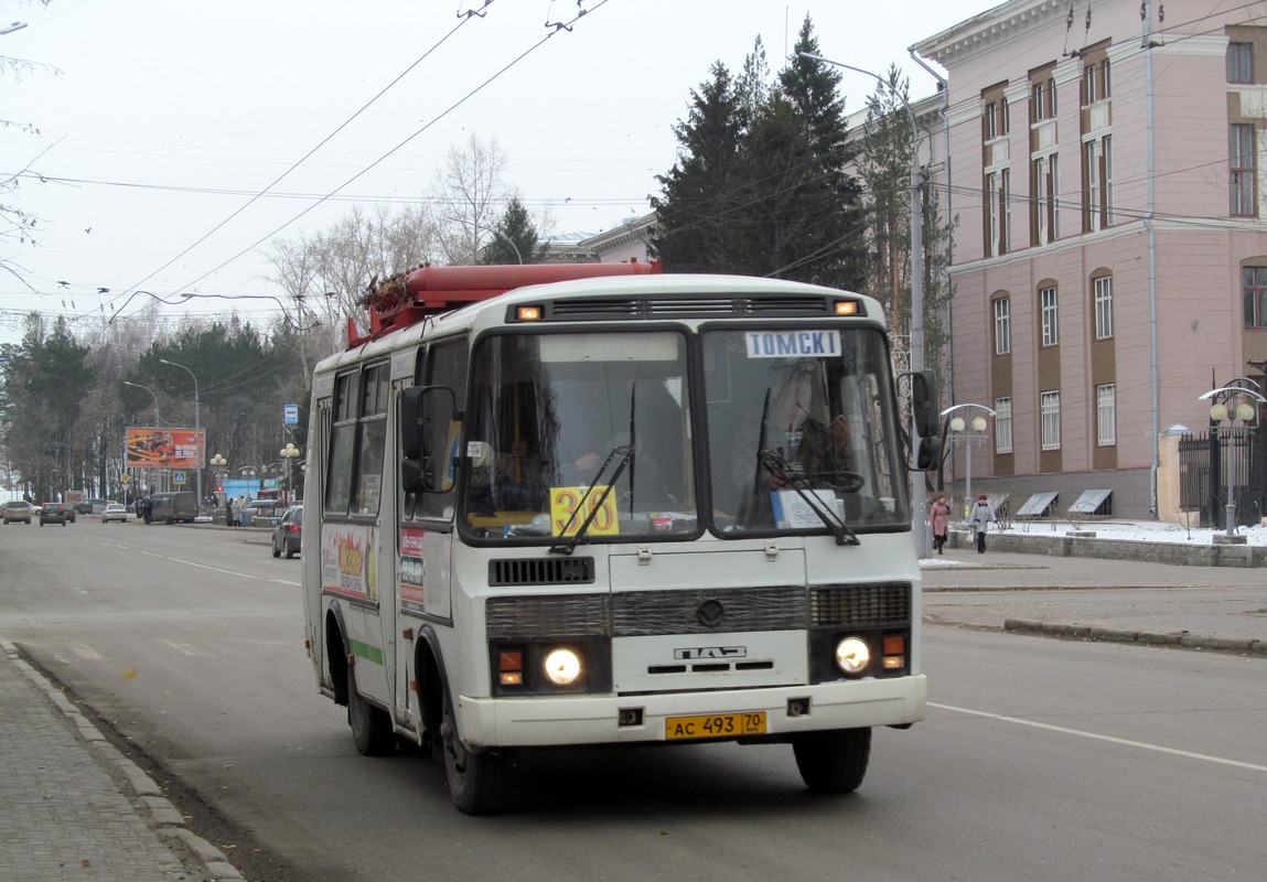 Томская область, ПАЗ-32054 № АС 493 70