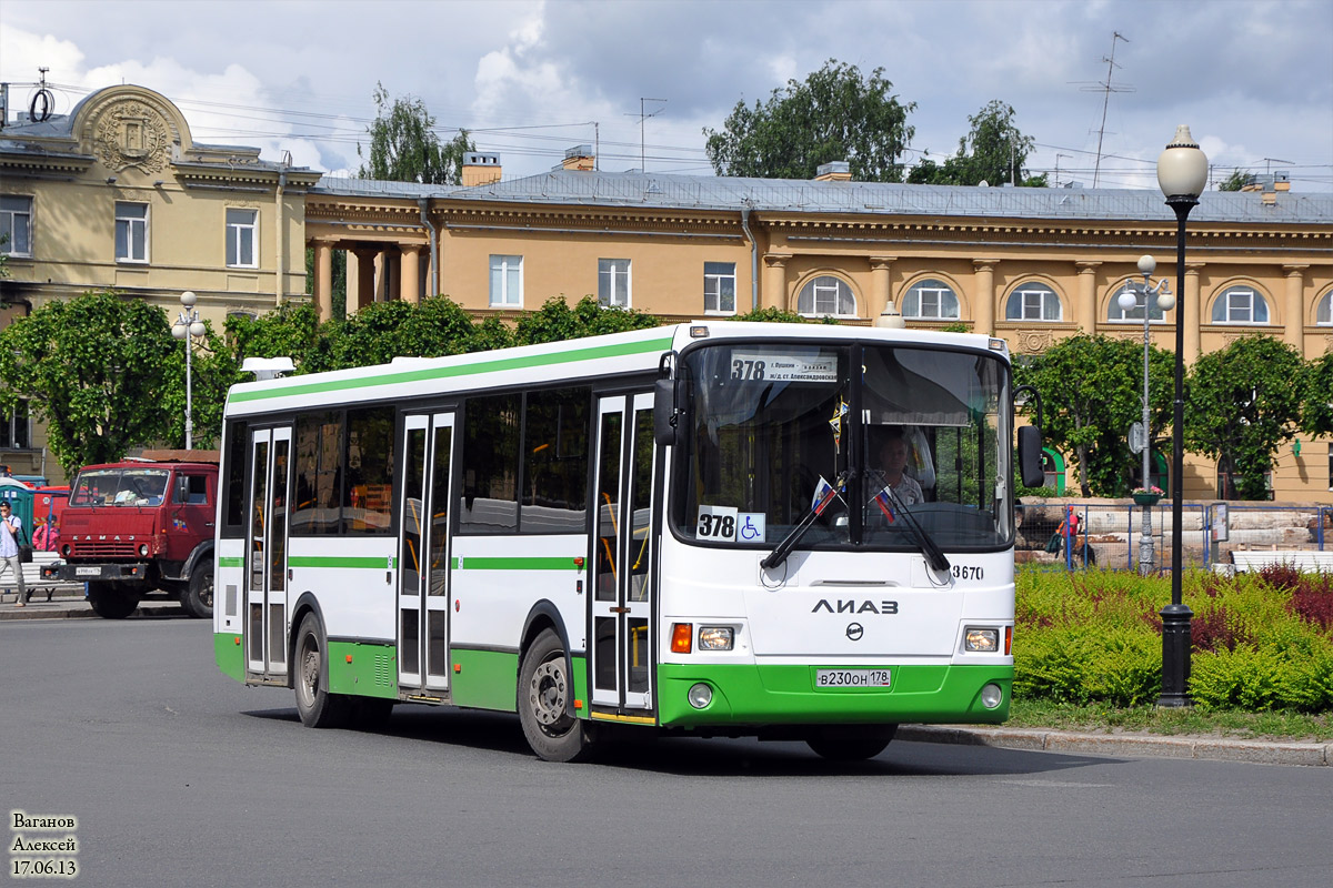 Санкт-Петербург, ЛиАЗ-5293.60 № 3670