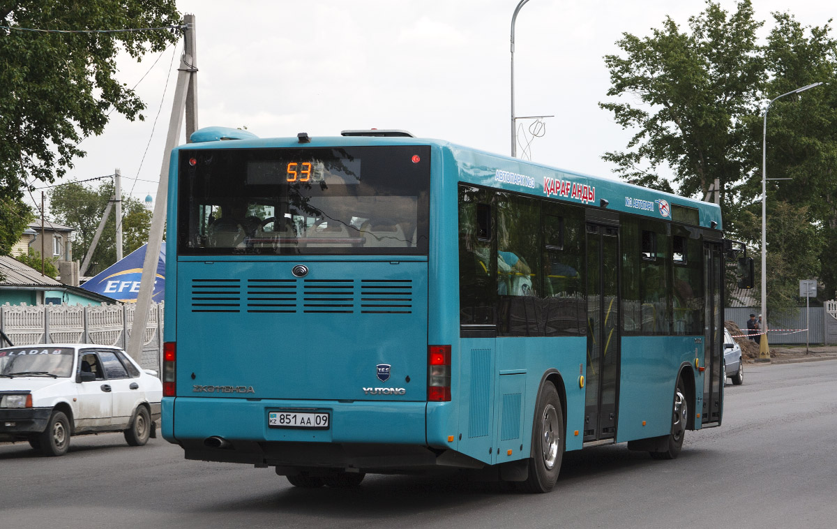 Карагандинская область, Yutong ZK6118HGA № 851 AA 09