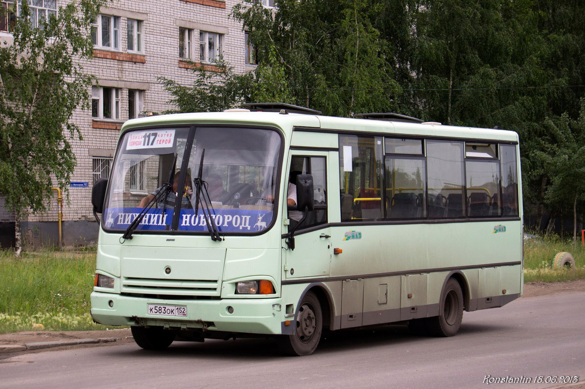 Нижегородская область, ПАЗ-3204 (00) № К 583 ОК 152