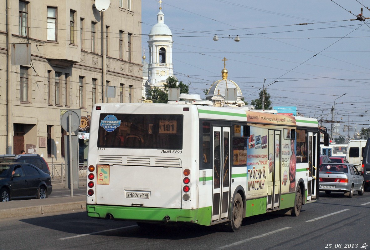 Санкт-Петербург, ЛиАЗ-5293.53 № 3592