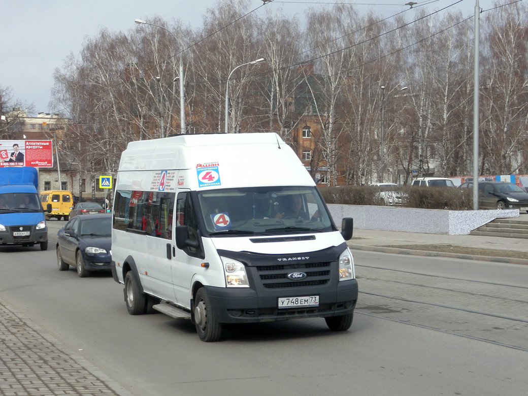 Ульяновская область, Нижегородец-222708 (Ford Transit) № У 748 ЕМ 73 — Фото  — Автобусный транспорт