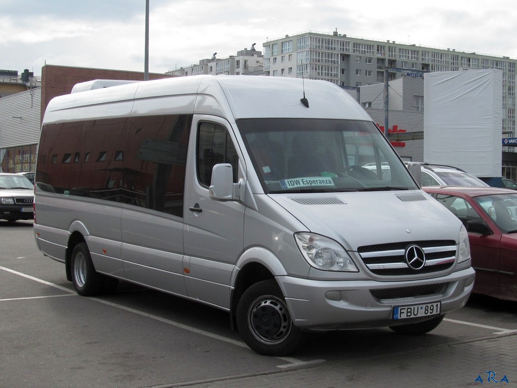 Литва, Mercedes-Benz Sprinter W906 515CDI № FBU 891