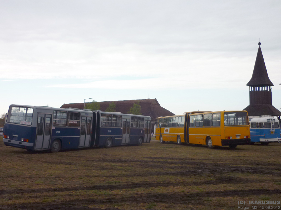 Венгрия, Ikarus 280.49 № 52-68; Венгрия, Ikarus 280 (Borsod Volán) № JOB-713; Венгрия, Ikarus 311.61 № FIX-870; Венгрия — V. Nemzetközi Ikarus, Csepel és Veteránjármű Találkozó, Polgár (2012)