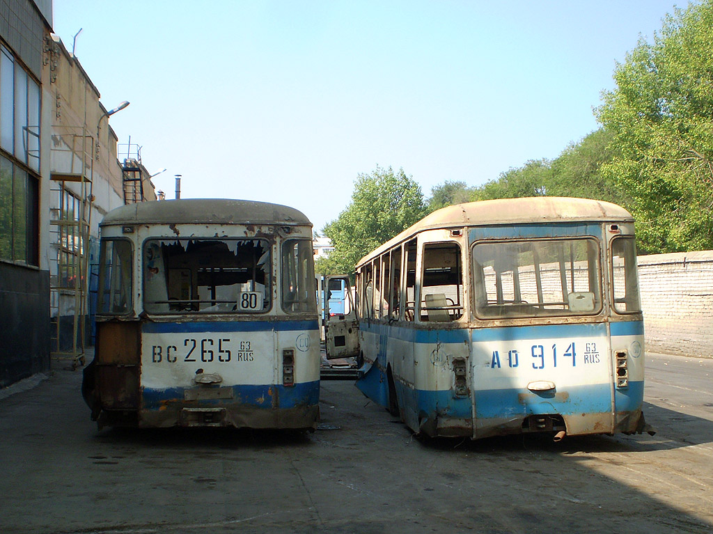 Samara region, LiAZ-677M č. 11620; Samara region, LiAZ-677M č. 677; Samara region — Bus parks