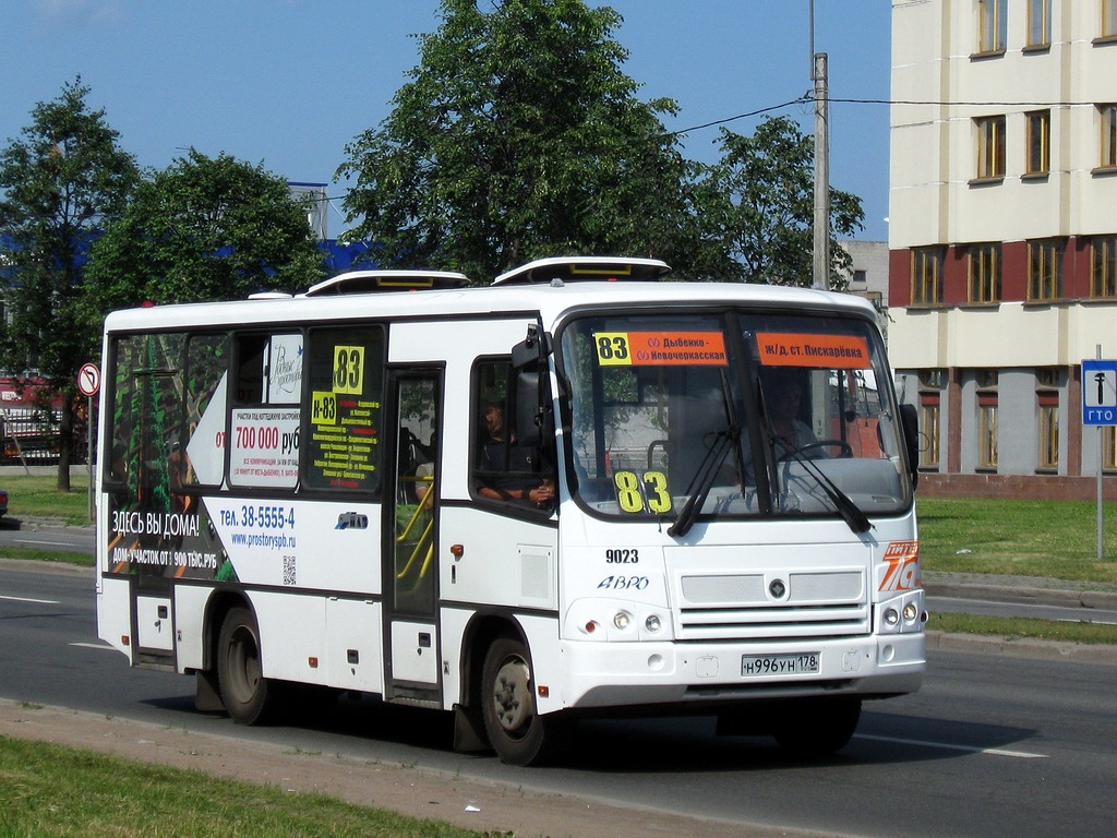 Санкт-Петербург, ПАЗ-320402-05 № 9023