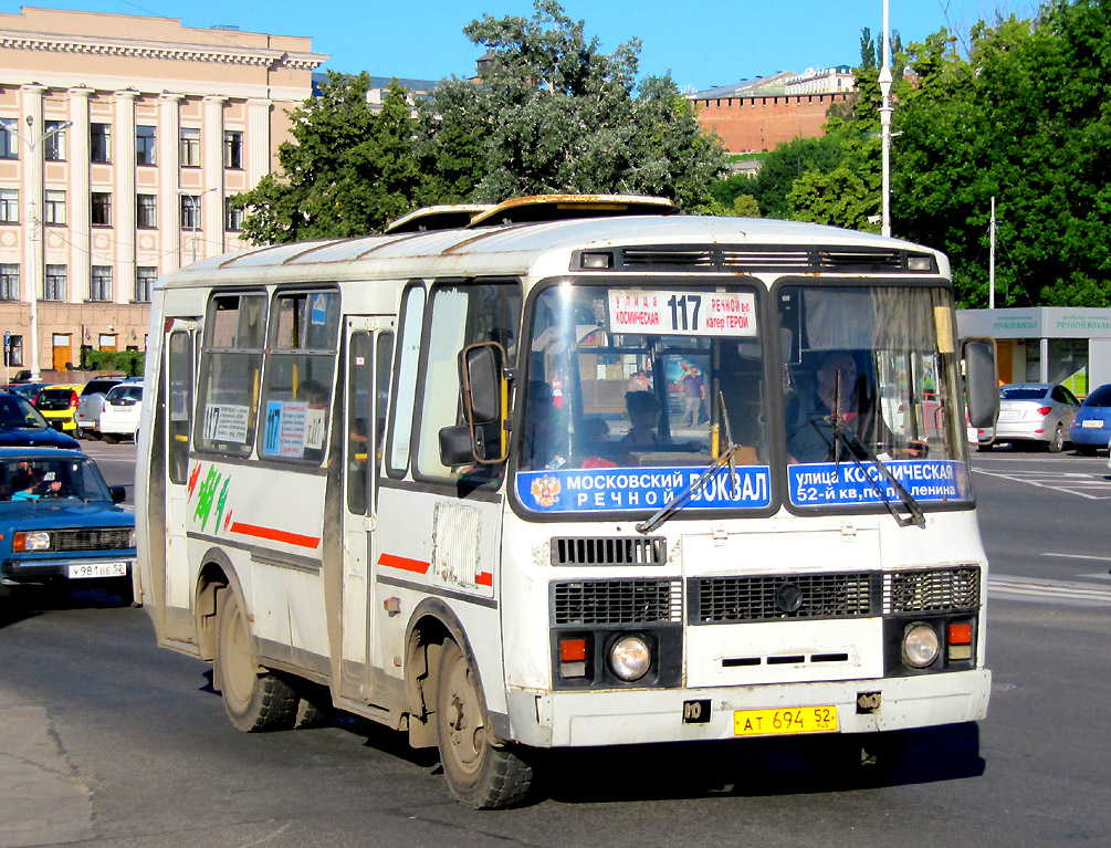 Nizhegorodskaya region, PAZ-32054 č. АТ 694 52