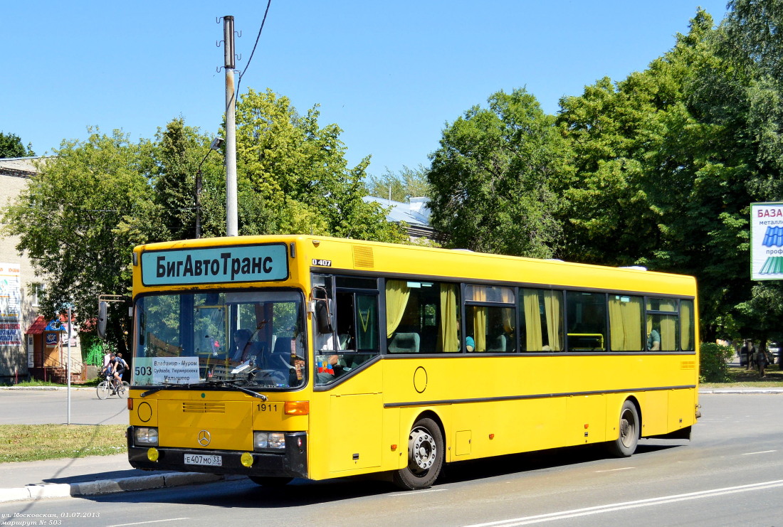 Владимирская область, Mercedes-Benz O407 № Е 407 МО 33