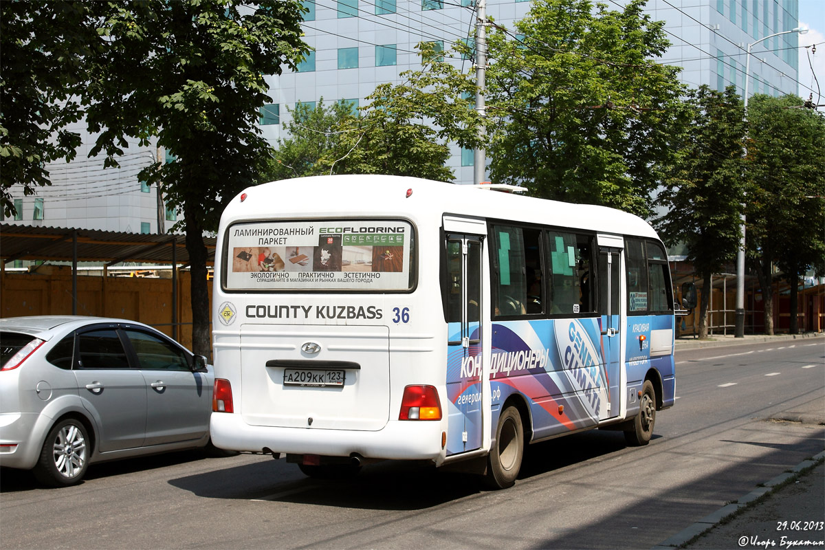 Краснодарский край, Hyundai County Kuzbass № А 209 КК 123