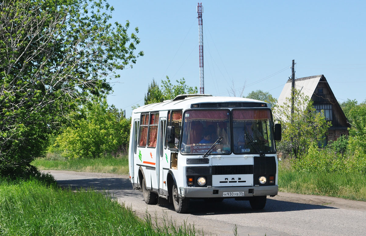 Омская область, ПАЗ-32051-110 № Н 930 УВ 55