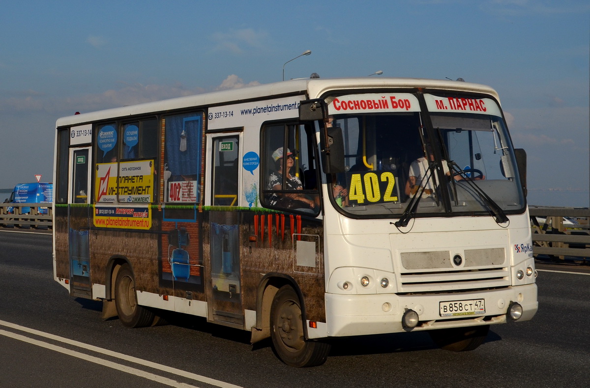 Ļeņingradas apgabals, PAZ-320402-05 № В 858 СТ 47