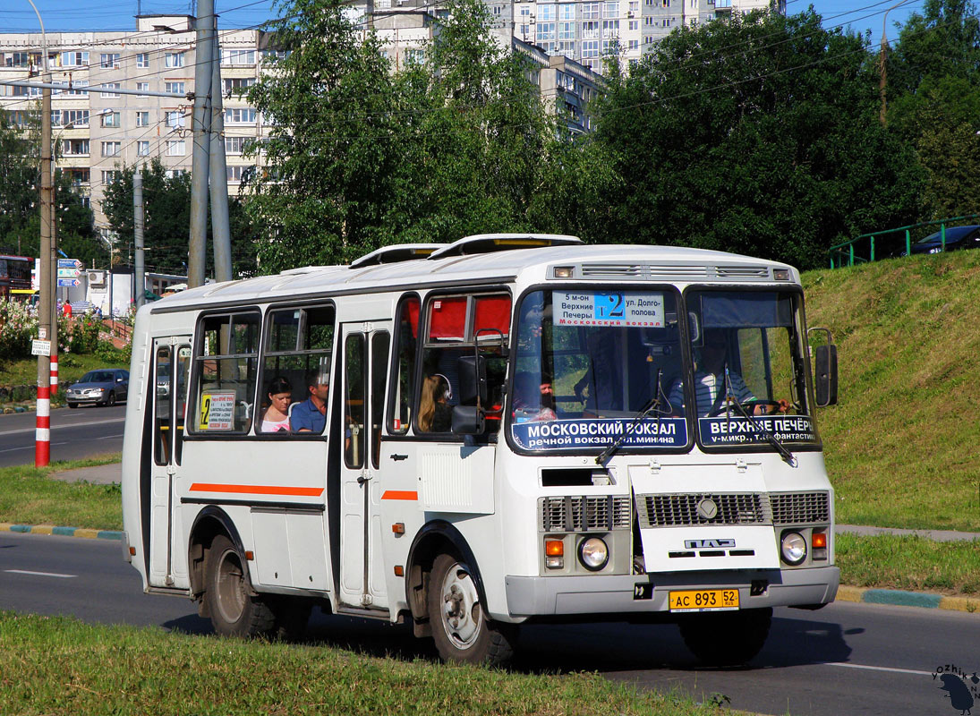 Нижегородская область, ПАЗ-32054 № АС 893 52