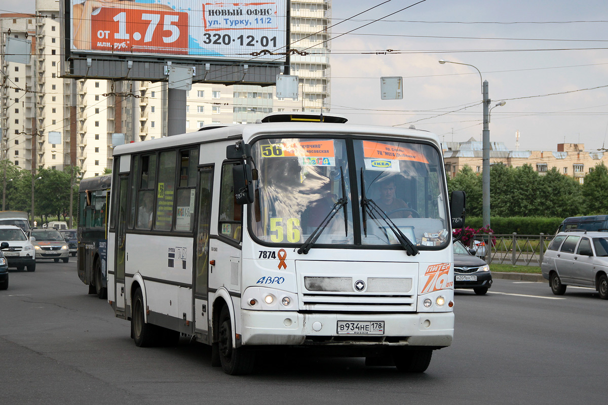 Санкт-Петербург, ПАЗ-320412-05 № 7874