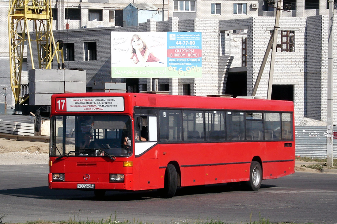 Владимирская область, Mercedes-Benz O405N № У 005 МС 33