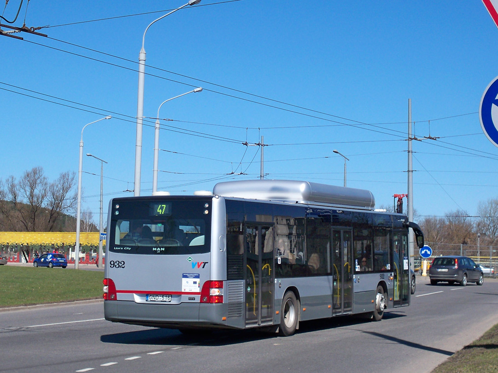 Lithuania, MAN A21 Lion's City NL273 CNG # 932
