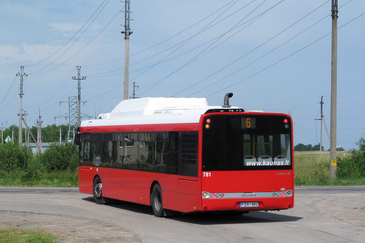 Литва, Solaris Urbino III 12 CNG № 781