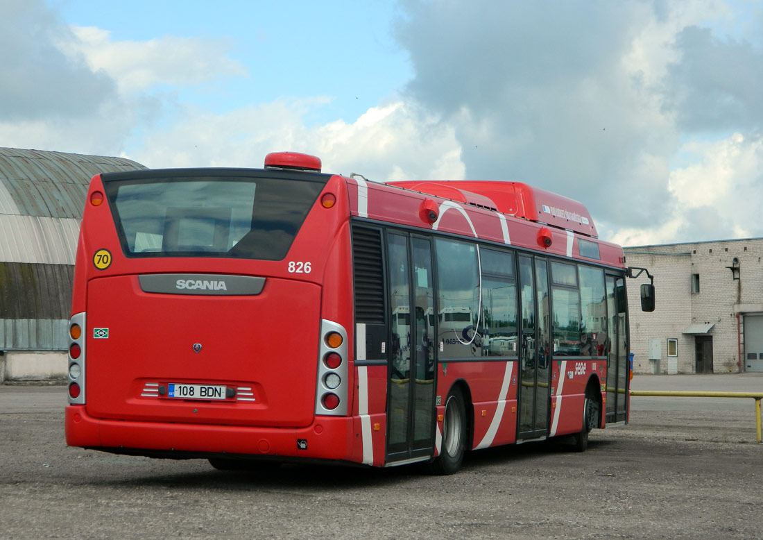 Эстония, Scania OmniCity II CNG № 826