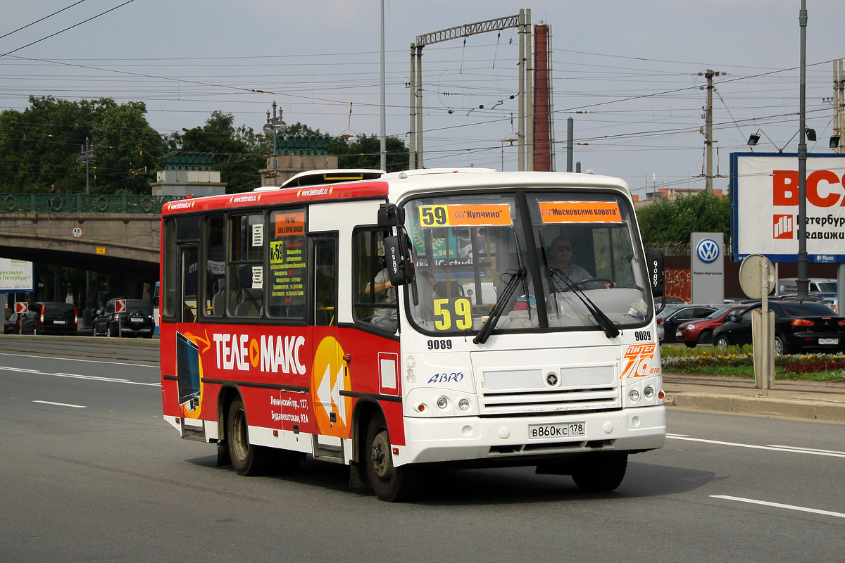 Санкт-Петербург, ПАЗ-320402-05 № 9089