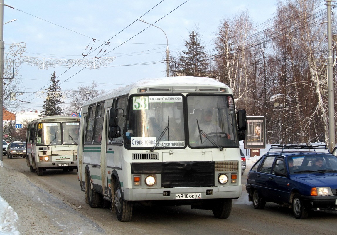 Oblast Tomsk, PAZ-32054 Nr. О 918 ОК 70