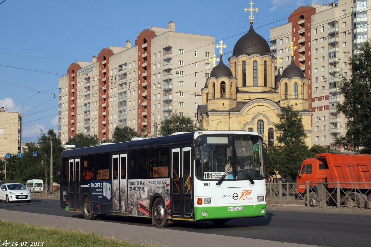 Санкт-Петербург, ЛиАЗ-5293.60 № 3680