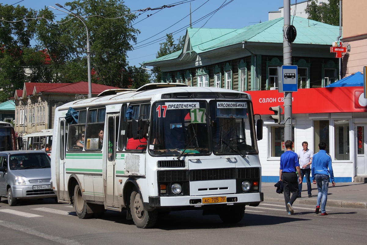 Томская область, ПАЗ-3205-110 № АС 705 70