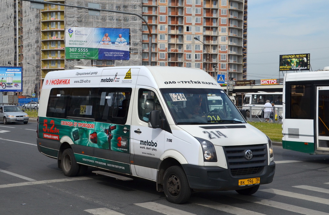 Санкт-Петербург, БТД-2219 (Volkswagen Crafter) № ВК 196 78