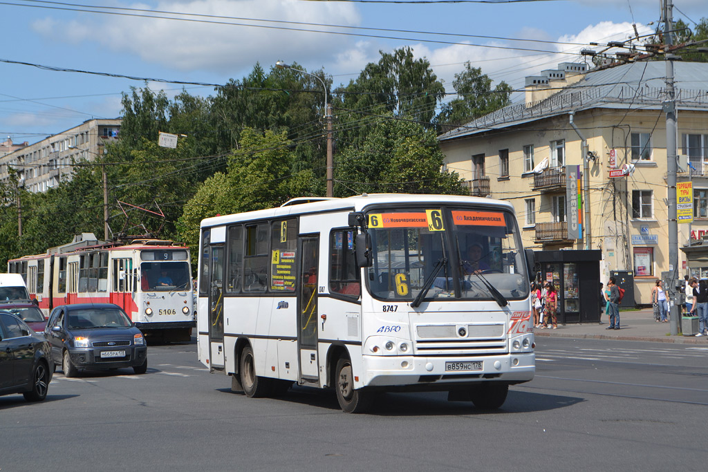 Санкт-Петербург, ПАЗ-320402-05 № 8747