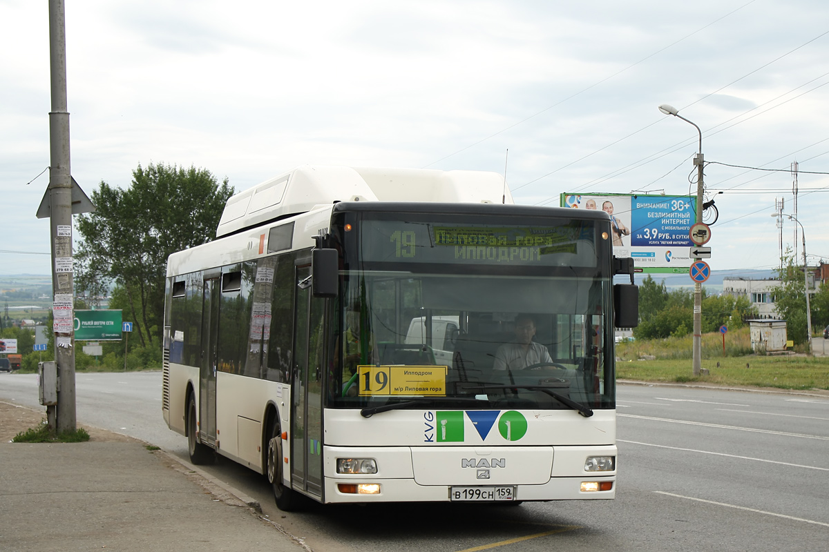 Пермский край, MAN A21 NL313 CNG № В 199 СН 159