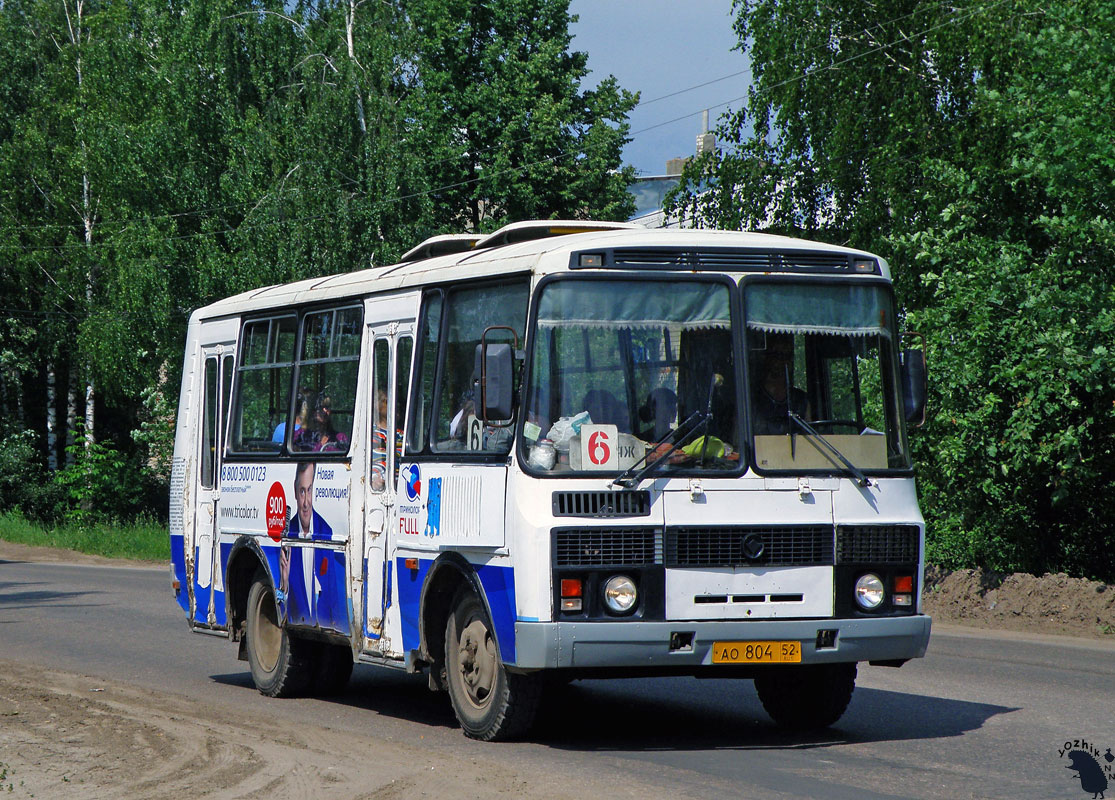 Нижегородская область, ПАЗ-32054 № АО 804 52