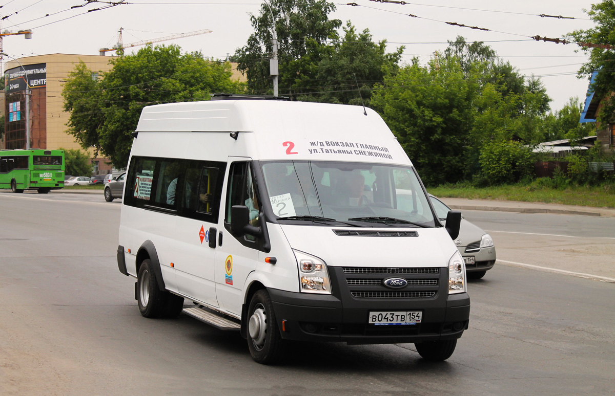 Novosibirsk region, Nizhegorodets-222709  (Ford Transit) # В 043 ТВ 154