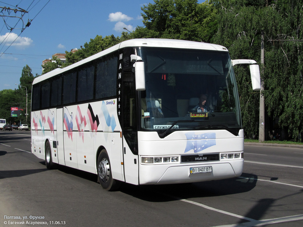 Полтавская область, MAN A13 Lion's Coach RH422 № BI 0407 BT