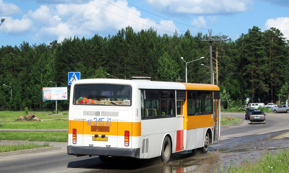 Красноярский край, Hyundai New Super AeroCity № АЕ 345 24