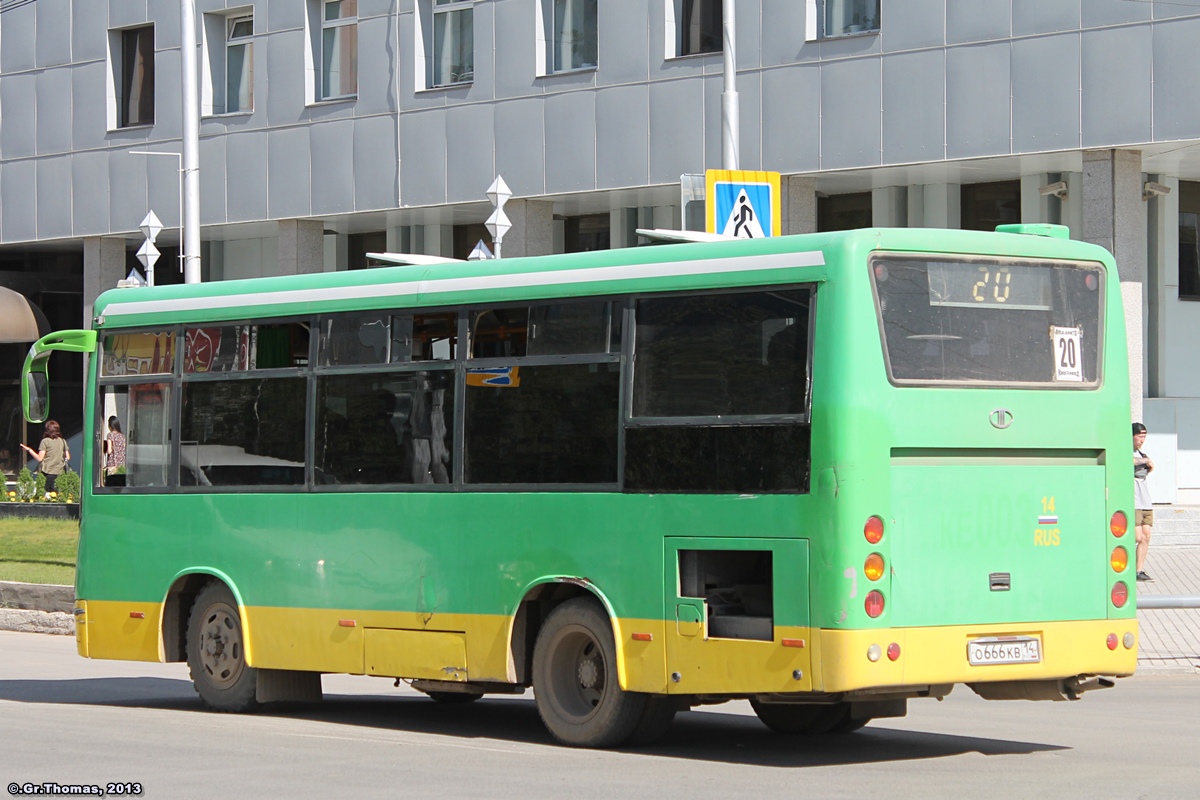 Саха (Якутия), Mudan MD6825FDJ1 № О 666 КВ 14