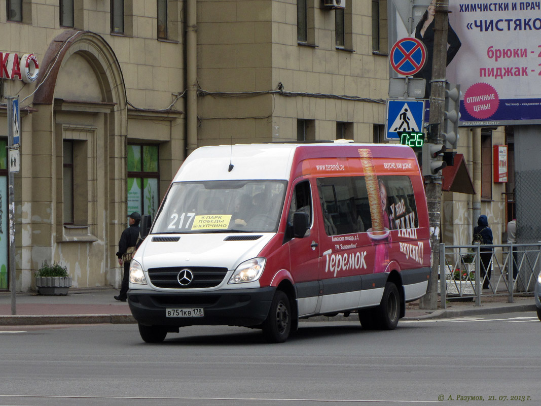 Санкт-Петербург, Луидор-22360C (MB Sprinter) № В 751 КВ 178