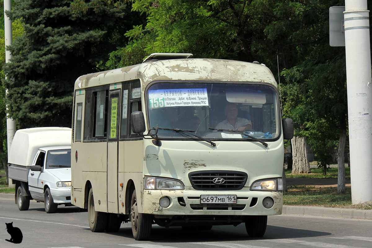 Ростовская область, Hyundai County SWB C08 (РЗГА) № О 697 МВ 161