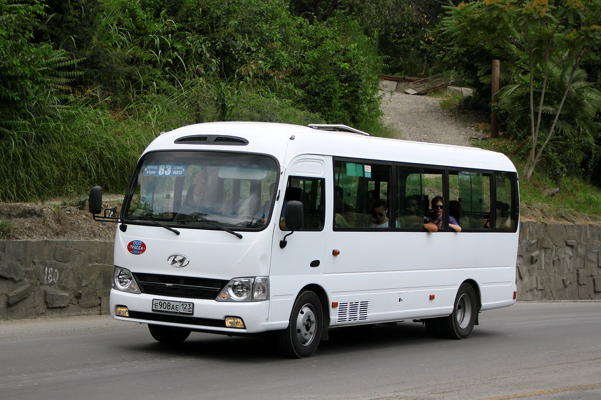 Краснодарский край, Hyundai County Kuzbass № Е 908 АЕ 123