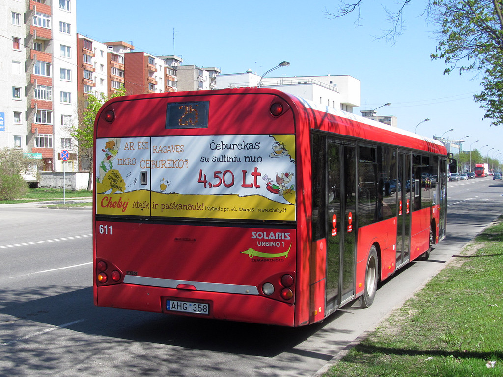 Литва, Solaris Urbino II 12 № 611